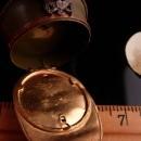 Enamel Military Hat locket BRooch Sweetheart Vintage pin  officers cap with PHOTO WW11 veterans memorabilia