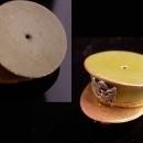 Enamel Military Hat locket BRooch Sweetheart Vintage pin  officers cap with PHOTO WW11 veterans memorabilia