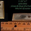 Vintage Art Deco Masonic stamp case - engine turned striping - vintage fraternal mason freemasonary fob case