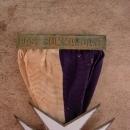 Antique Oddfellow medal - past commandant maltese cross - Jewel Knights Templar Fraternal Enamel masonic ribbon