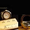 Vintage watch ring / metal gold plate stretch band / works great - Digits Bonetto - size 5 to 7