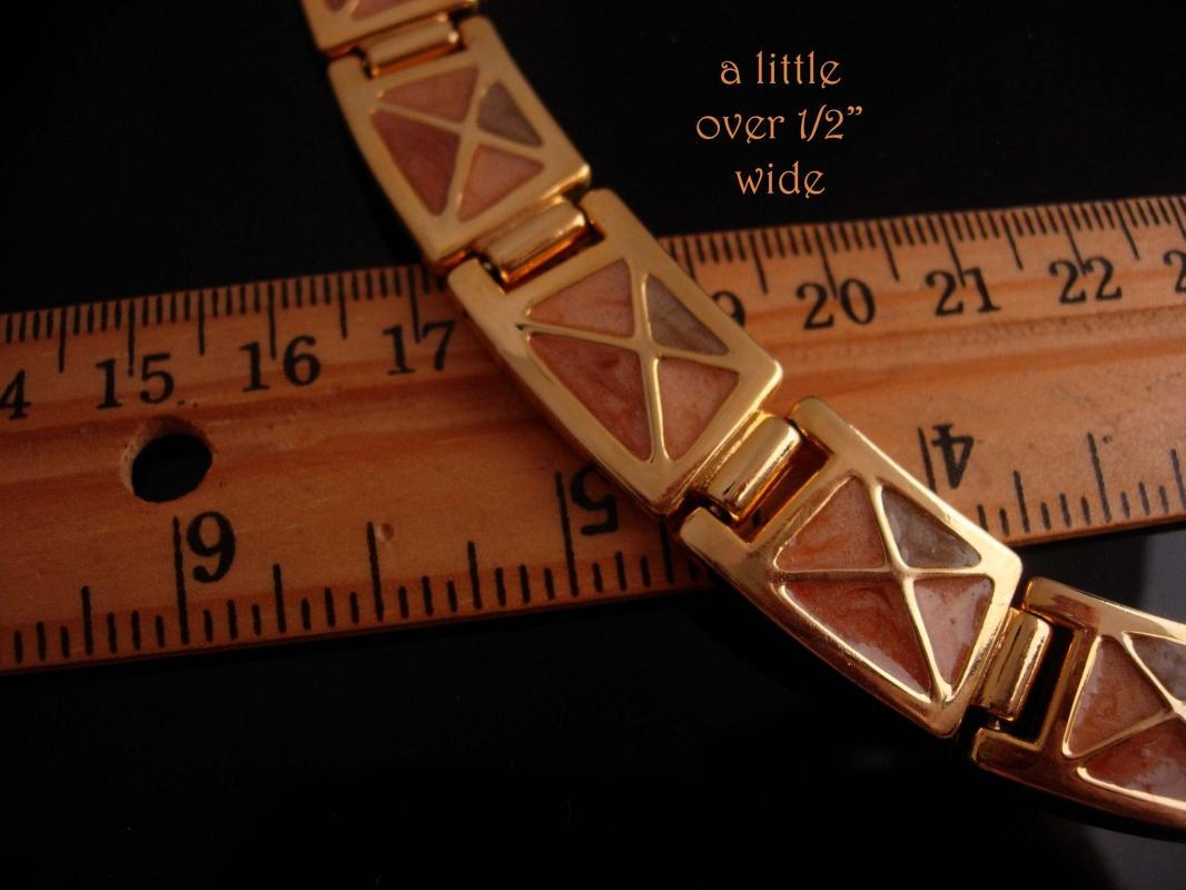 Vintage Cleopatra necklace - gold & Enamel statement collar - Goddess jewelry - hinged necklace