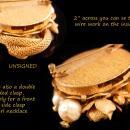 Vintage Miriam Haskell Brooch - Baroque glass pearls - double sided necklace clasp - estate jewelry - unsigned designer jewelry