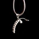 NUDE sterling pendant /Male Figural necklace / Vintage Gay Interest / erotic Phallus / Phallus novelty Silver phallic bachelor party gift