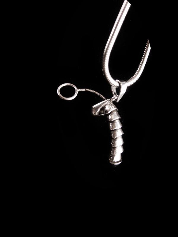 NUDE sterling pendant /Male Figural necklace / Vintage Gay Interest / erotic Phallus / Phallus novelty Silver phallic bachelor party gift