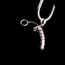 NUDE sterling pendant /Male Figural necklace / Vintage Gay Interest / erotic Phallus / Phallus novelty Silver phallic bachelor party gift
