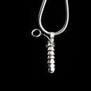 NUDE sterling pendant /Male Figural necklace / Vintage Gay Interest / erotic Phallus / Phallus novelty Silver phallic bachelor party gift