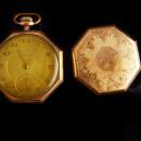 Antique Pocket watch -vintage 15 jewel - TACY Watch co - ADMIRAL gold filled initial E.a.L or E.A.T. - elgin napoleon case - need cleaning