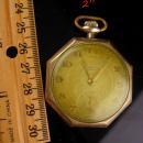 Antique Pocket watch -vintage 15 jewel - TACY Watch co - ADMIRAL gold filled initial E.a.L or E.A.T. - elgin napoleon case - need cleaning