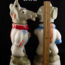 PAIR Vintage Donkey Political Figural bottle and Democrat elephant Novelty gift Mens desk accessory