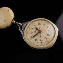 Antique Ingersoll Nurse watch - Enamel teacher watch - retractable chain - pendant pocketwatch -