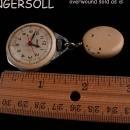 Antique Ingersoll Nurse watch - Enamel teacher watch - retractable chain - pendant pocketwatch -