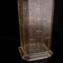 1878 egg beater - Antique Silver & Co. Glass Mixer - vintage crank handle - Brooklyn NY - flour and liquid measure