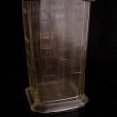 1878 egg beater - Antique Silver & Co. Glass Mixer - vintage crank handle - Brooklyn NY - flour and liquid measure