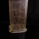 1878 egg beater - Antique Silver & Co. Glass Mixer - vintage crank handle - Brooklyn NY - flour and liquid measure