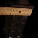 1878 egg beater - Antique Silver & Co. Glass Mixer - vintage crank handle - Brooklyn NY - flour and liquid measure