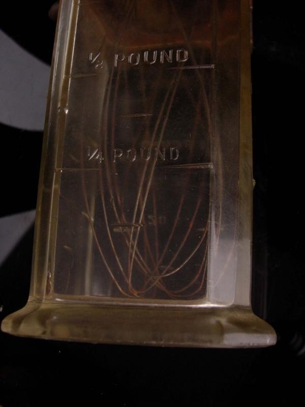 1878 egg beater - Antique Silver & Co. Glass Mixer - vintage crank handle - Brooklyn NY - flour and liquid measure