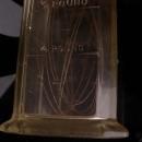 1878 egg beater - Antique Silver & Co. Glass Mixer - vintage crank handle - Brooklyn NY - flour and liquid measure