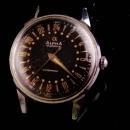 Vintage Alpha Swiss wristwatch - 17 Jewels - waterproof - vintage mens watch - manual Wind - 24 hour watch - military watch - runs great -