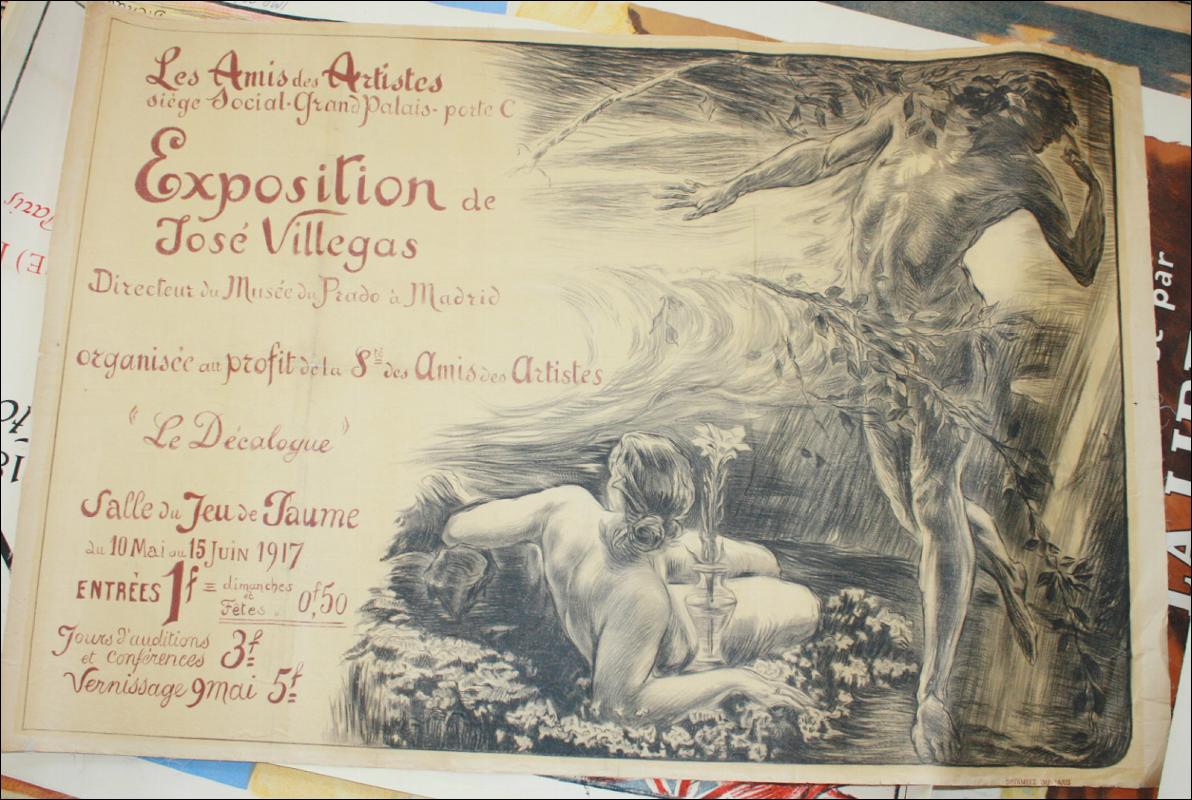 WWI French Nude Art Print France 1917