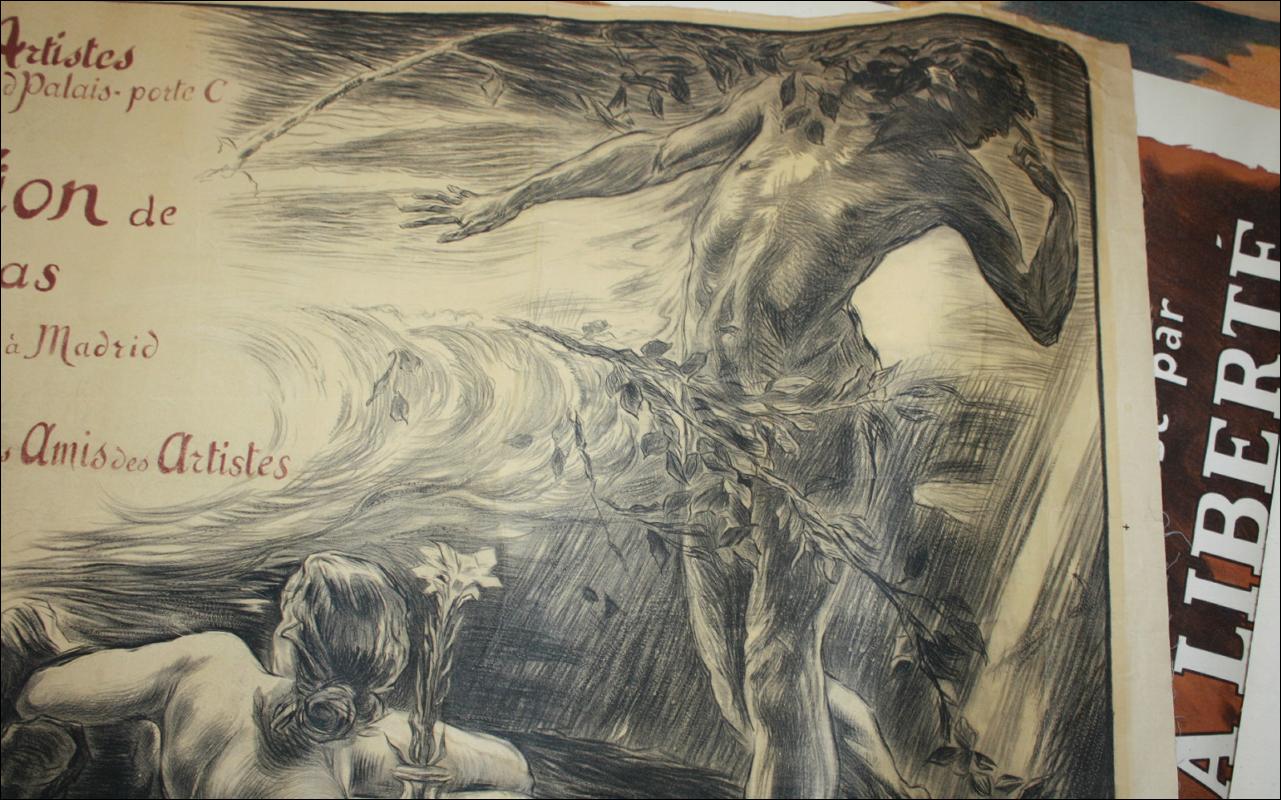 WWI French Nude Art Print France 1917