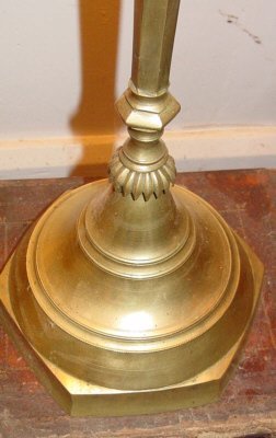 Tall Persian Brass Candlestick