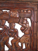 African wood carving Bas Relief 2