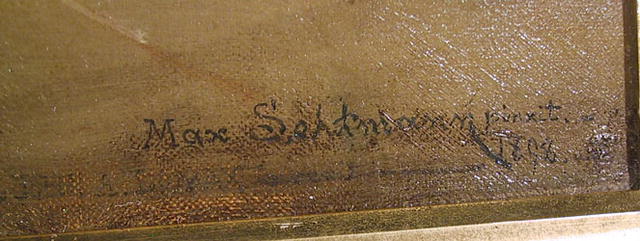 Max Sehtmann German Victorian Oil Painting 1898