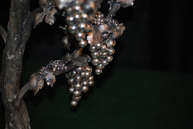 TREE OF LIFE sterling silver 7 lights candelabra Italian 1930