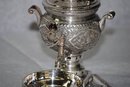 Persian Silver small samovar on stand - teapot and waste bowl 1920