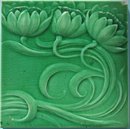 Pair of Antique German Jugendstil Tiles - SOFvETM