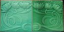 Pair of Antique German Jugendstil Tiles - SOFvETM