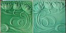 Pair of Antique German Jugendstil Tiles - SOFvETM