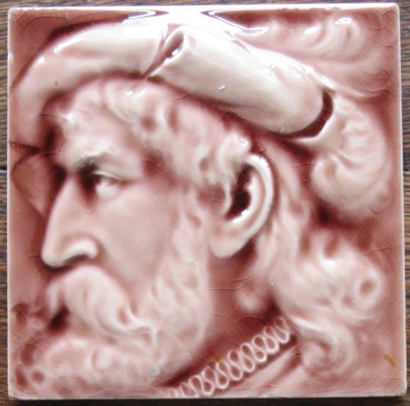 American Majolica Portrait Tile - AETCO