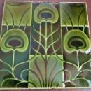Antique English Art Nouveau Tile