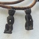 DAYAK NECKLACE & OLD FIGURINE Statue Figure Pendant Body Jewel Jewelry Ornament