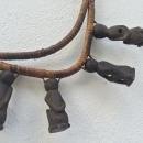 DAYAK NECKLACE & OLD FIGURINE Statue Figure Pendant Body Jewel Jewelry Ornament