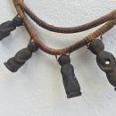 DAYAK NECKLACE & OLD FIGURINE Statue Figure Pendant Body Jewel Jewelry Ornament