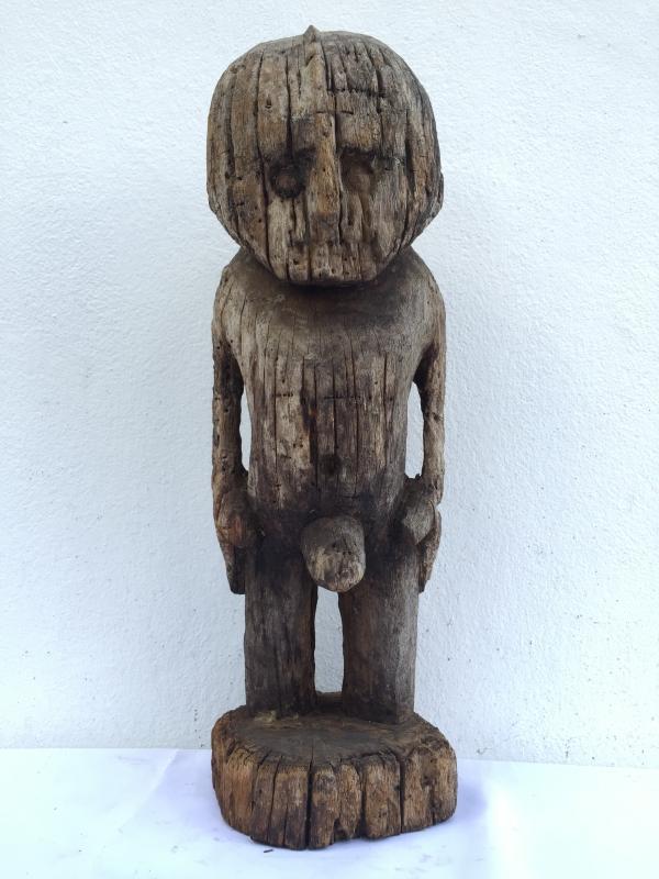 ERODED SENTANI 540mm PENIS Fertility Korwar Statue Oceanic Sculpture Artefact
