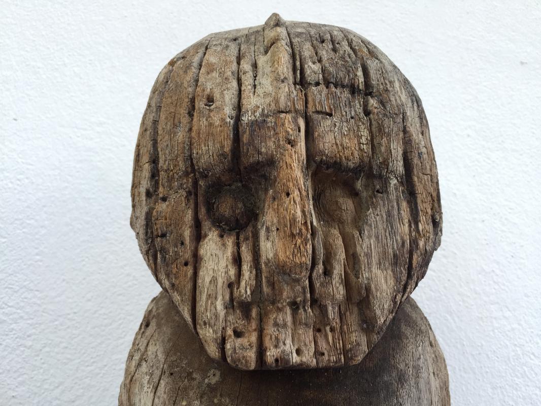 ERODED SENTANI 540mm PENIS Fertility Korwar Statue Oceanic Sculpture Artefact