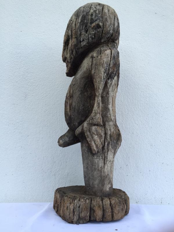 ERODED SENTANI 540mm PENIS Fertility Korwar Statue Oceanic Sculpture Artefact