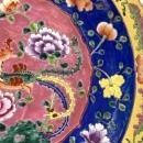 LARGE PERANAKAN PLATE XXXL 460mm DISH CERAMIC Kitchen Ware Asian Chinese Porcelain