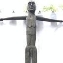 LARGE PATUNG POLISI 1570mm STATUE Dayak Tribal Figure Sculpture Authentic Borneo