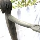 LARGE PATUNG POLISI 1570mm STATUE Dayak Tribal Figure Sculpture Authentic Borneo