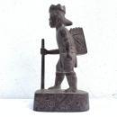 AUTHENTIC ANTIQUE Dayak Image Statue Sculpture Warrior Traditional Loincloth Hunter