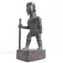 AUTHENTIC ANTIQUE Dayak Image Statue Sculpture Warrior Traditional Loincloth Hunter