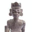 AUTHENTIC ANTIQUE Dayak Image Statue Sculpture Warrior Traditional Loincloth Hunter