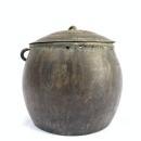 ANTIQUE RICE POT 170mm Borneo Brass Artifact Tribal Asia Native Asian Cooker Cauldron