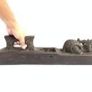 TOP CLASS ARTIFACT Mythical Creature 9.9 lb Wood Planing Tool Tribal Dayak Borneo Statue Figure