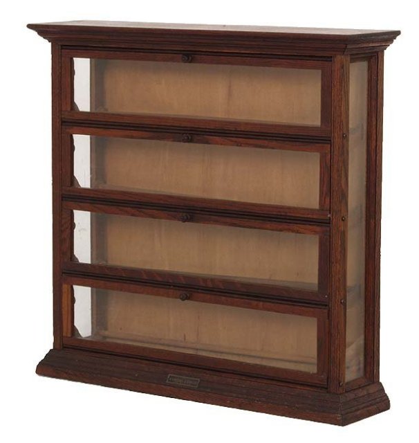 Oak country store ribbon cabinet